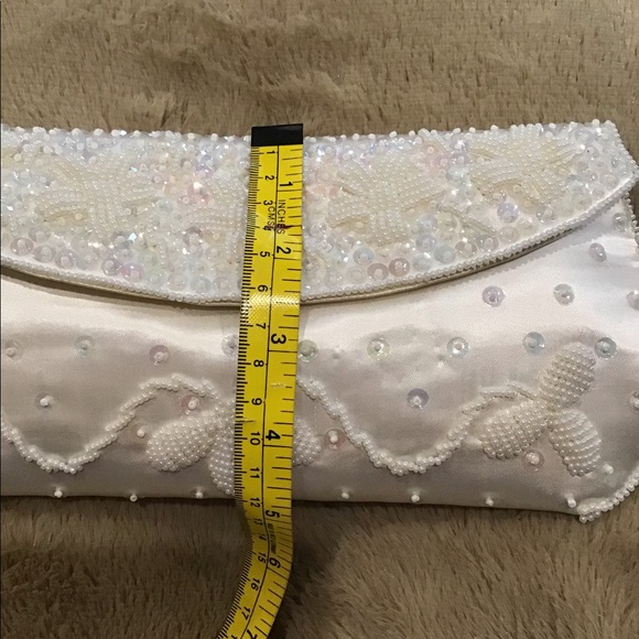 NWOT Elegant Beaded Clutch Purse - Picture 5 of 8